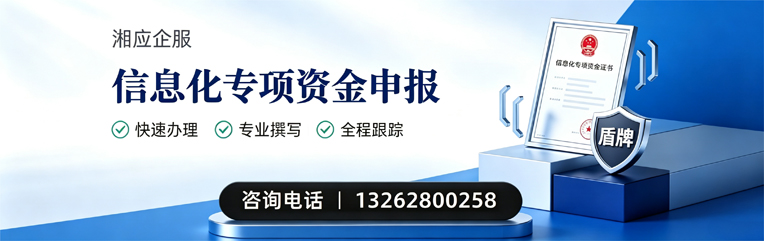 江西信息化专项资金申报服务