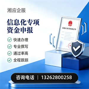 江西信息化专项资金申报服务